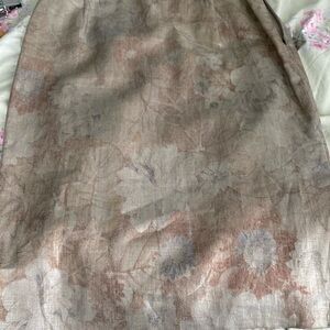 Linen lined skirt